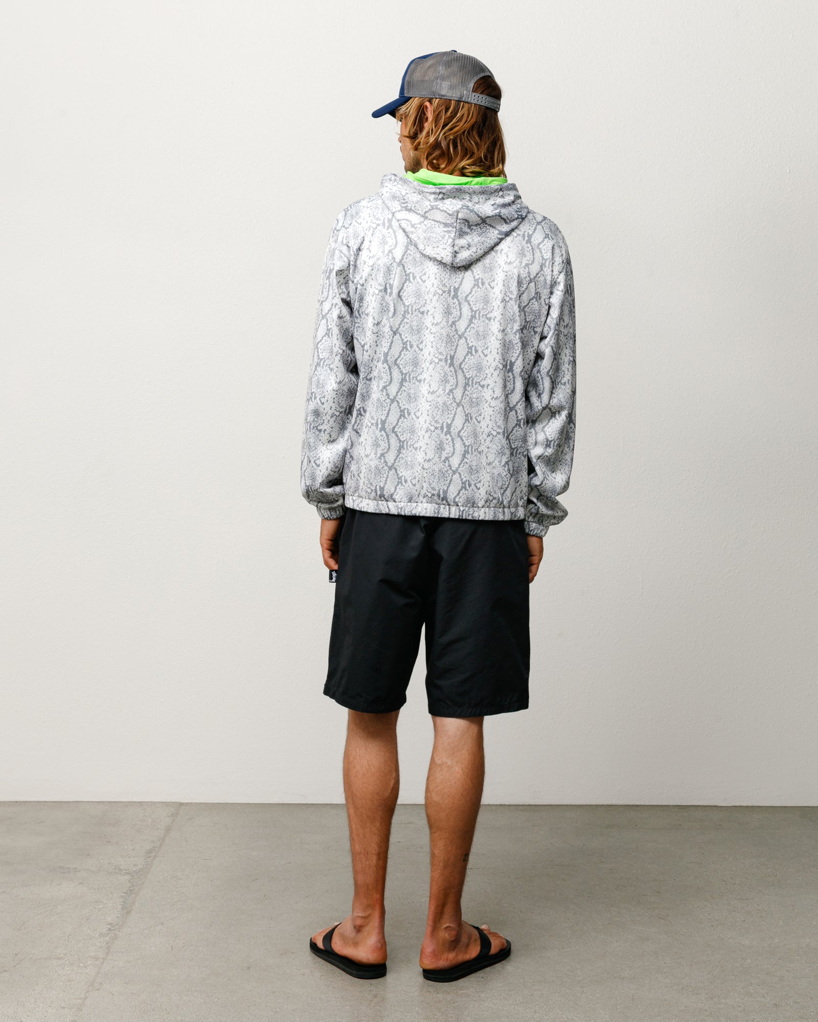 ATHLETIC MESH ZIP HOODIE