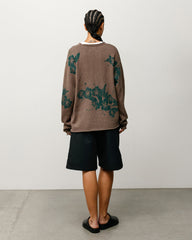 FLORAL ROLL NECK SWEATER